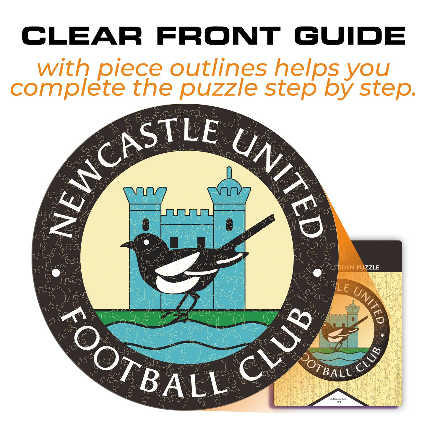 Newcastle United FC® Retro Crest - Wooden Puzzle