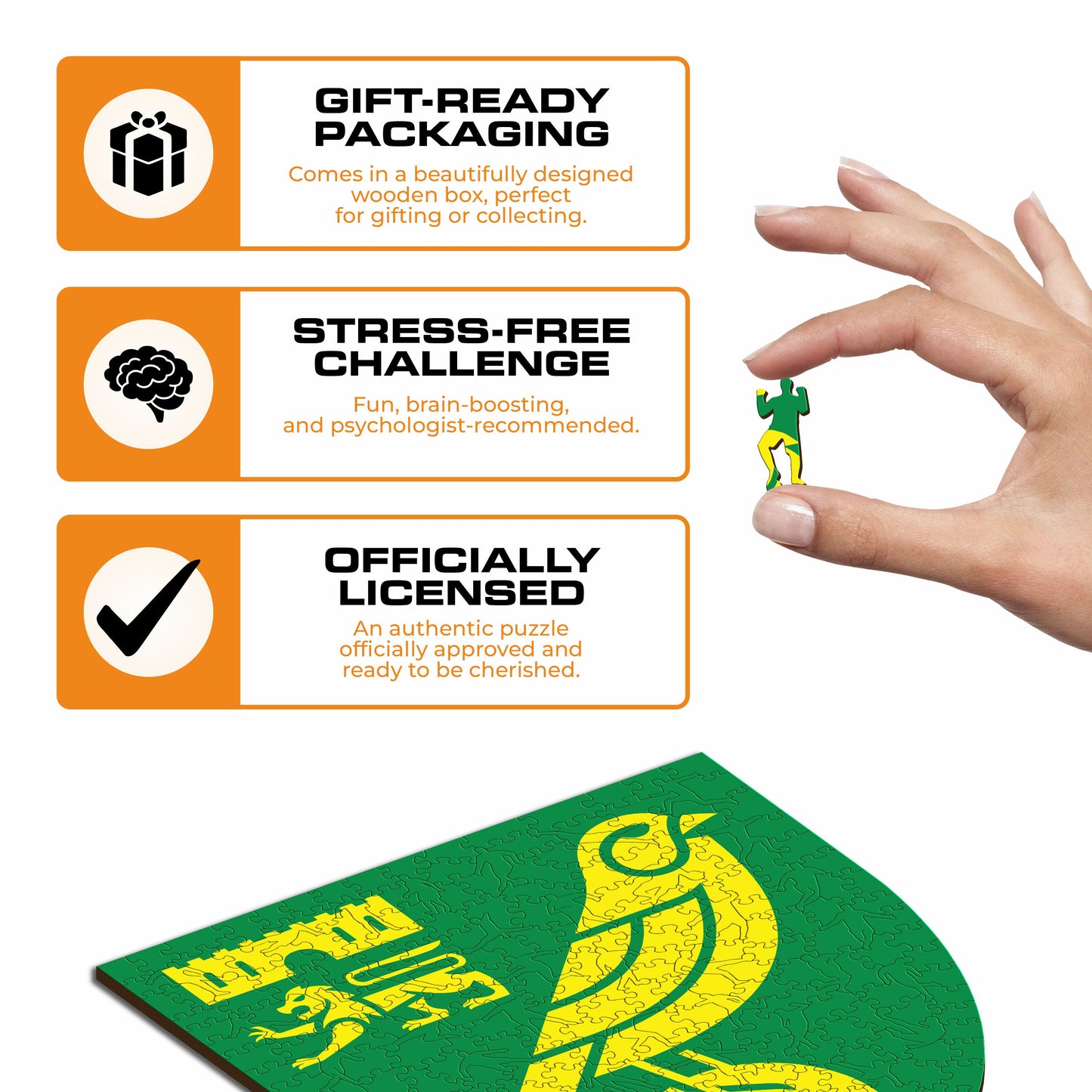 Norwich City FC® Logo - Wooden Puzzle