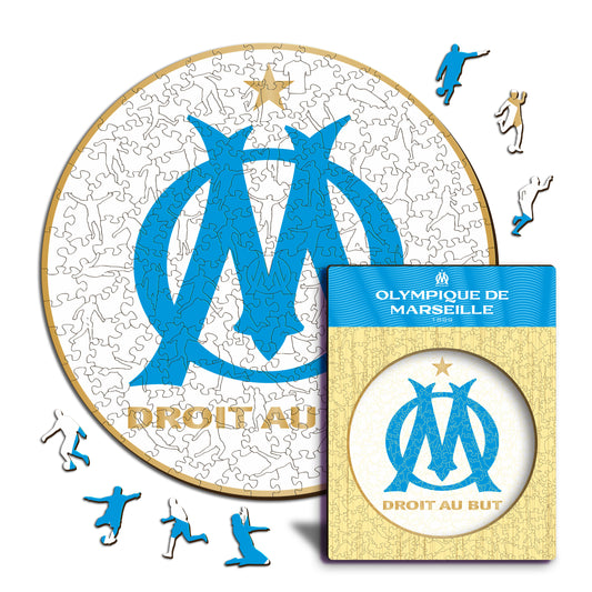 Olympique de Marseille® Crest - Wooden Puzzle