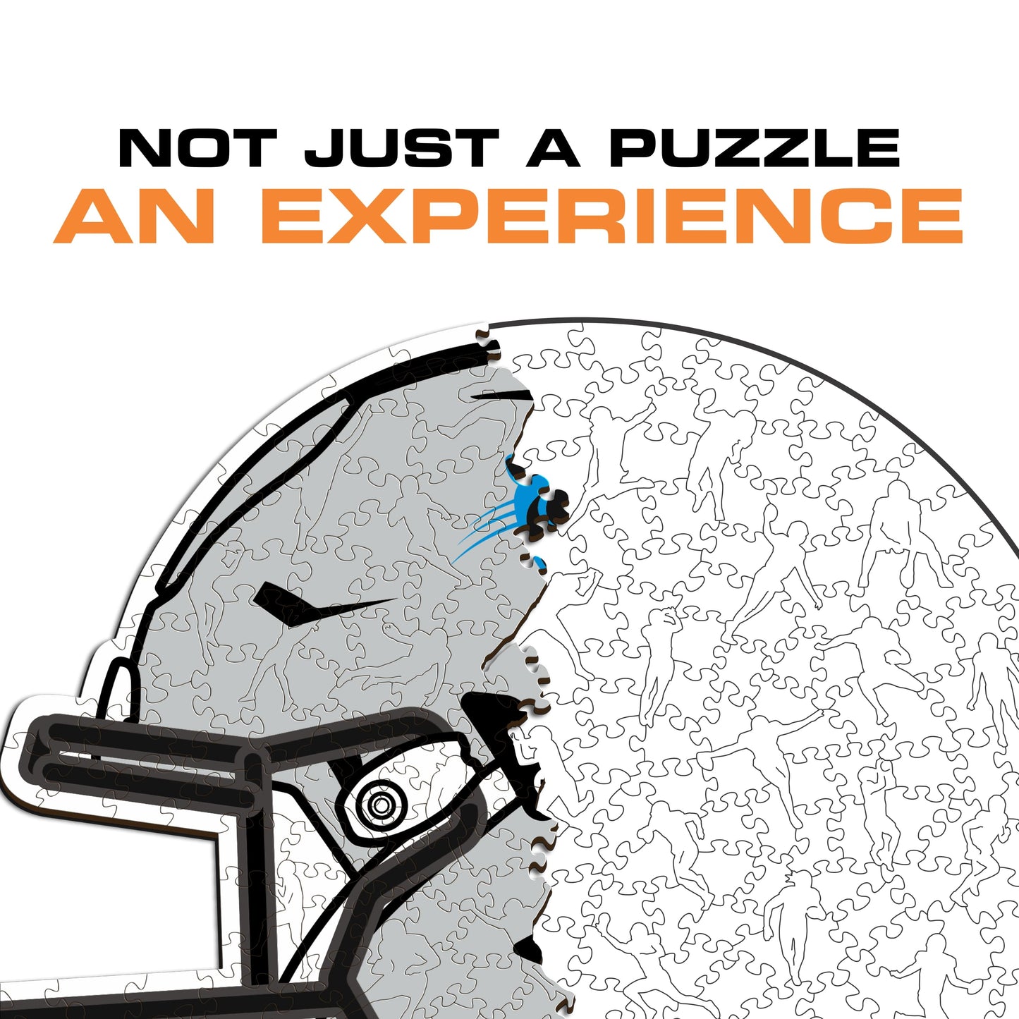 Carolina Panthers™ Helmet - Wooden Puzzle
