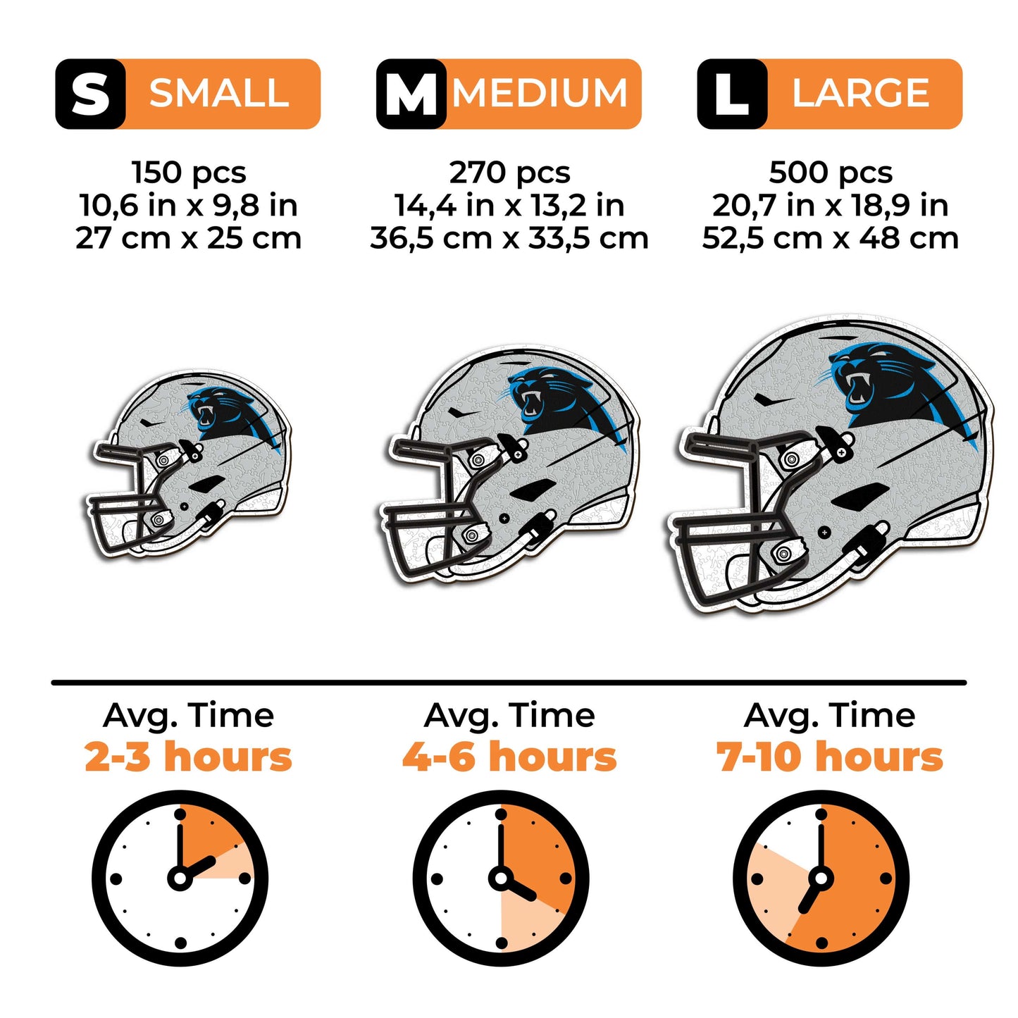 Carolina Panthers™ Helmet - Wooden Puzzle