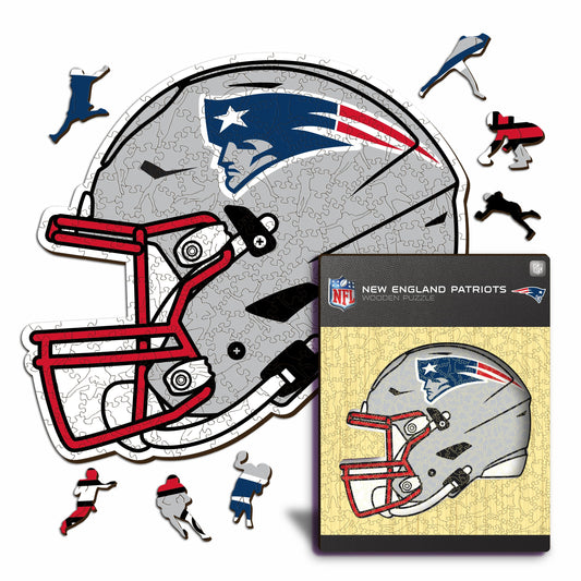 New England Patriots™ Helmet - Wooden Puzzle