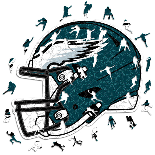 Philadelphia Eagles™ Helmet - Wooden Puzzle