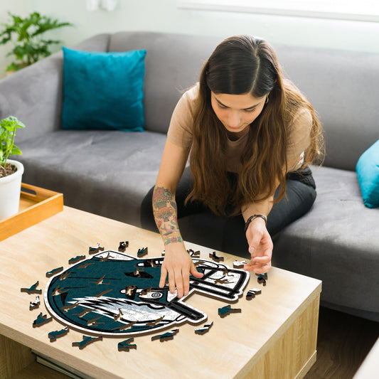 Philadelphia Eagles™ Helmet - Wooden Puzzle