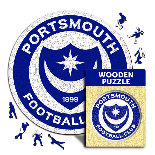 Portsmouth FC® Logo - Wooden Puzzle