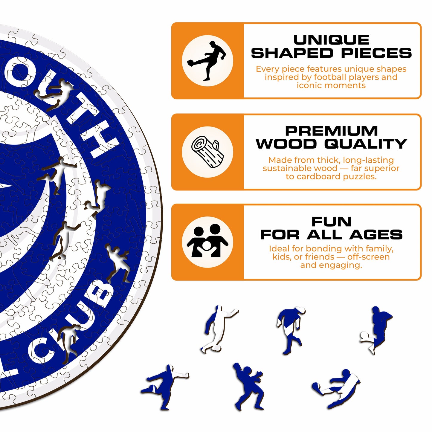 Portsmouth FC® Logo - Wooden Puzzle