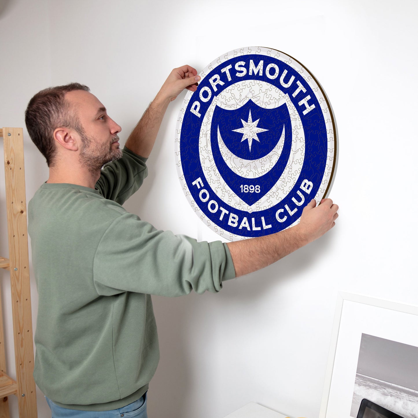 Portsmouth FC® Logo - Wooden Puzzle