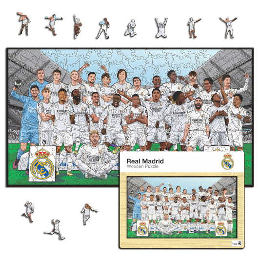 Real Madrid CF® 25/26 Team - Wooden Puzzle