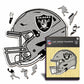 Las Vegas Raiders™ Helmet - Wooden Puzzle