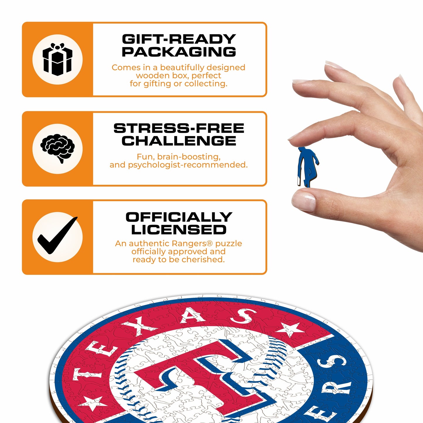 Texas Rangers™ - Wooden Puzzle