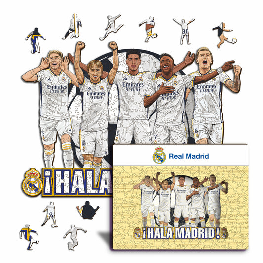 Real Madrid CF® 5 Players - Wooden Puzzle (LIMITED EDITION)