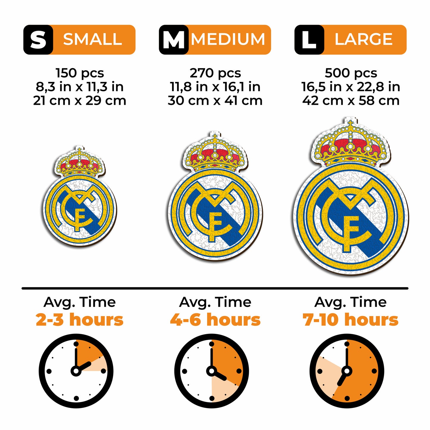Real Madrid CF® Crest - Wooden Puzzle