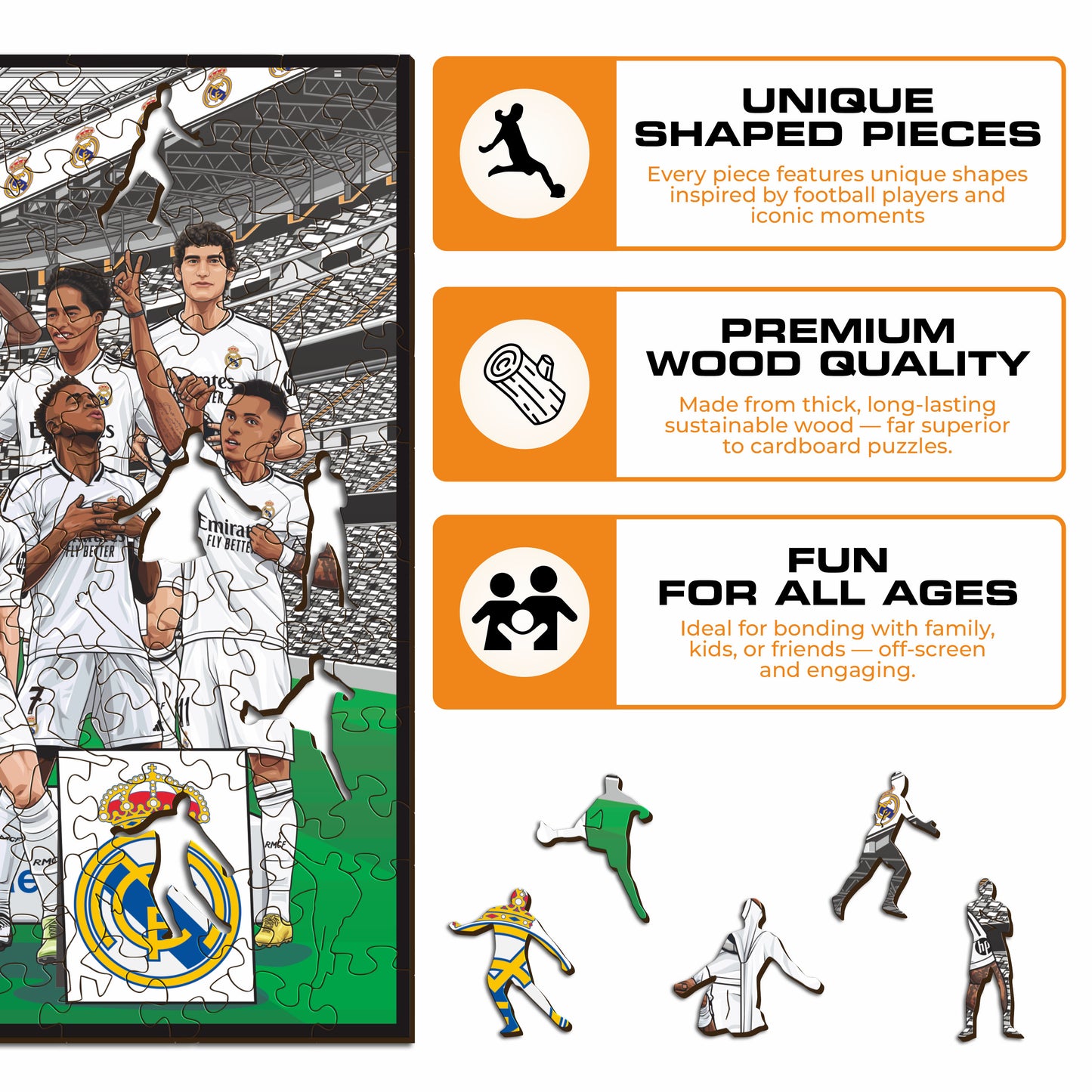 Real Madrid CF® Team - Wooden Puzzle