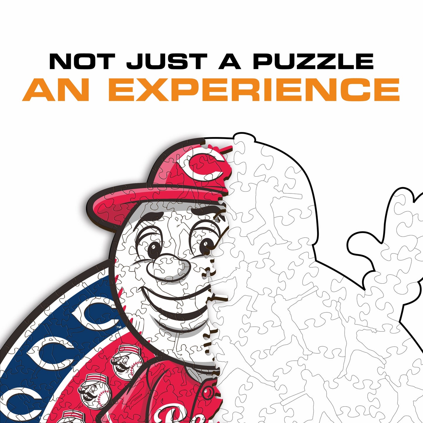 Cincinnati Reds™ Mascot - Wooden Puzzle