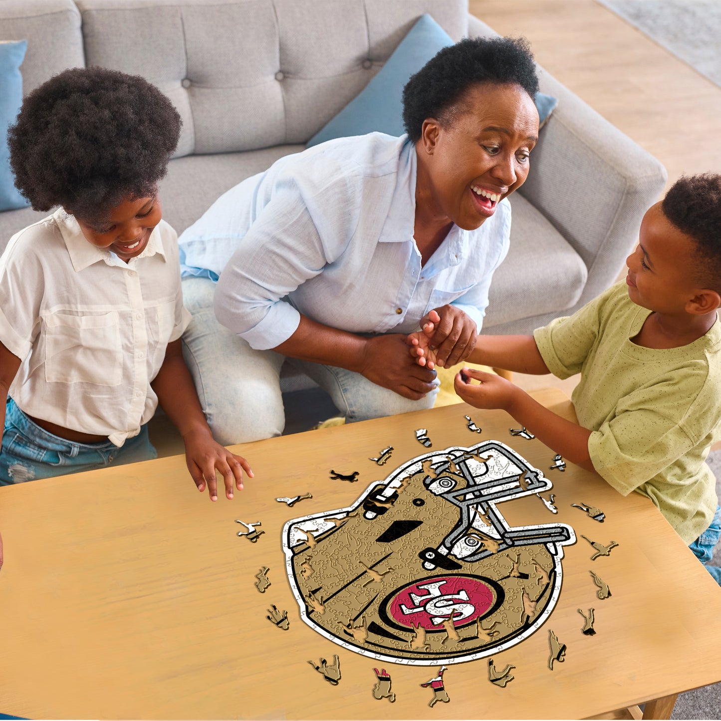 San Francisco 49ers™ Helmet - Wooden Puzzle