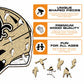 New Orleans Saints™ Helmet - Wooden Puzzle