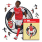 Bukayo Saka Wooden Puzzle