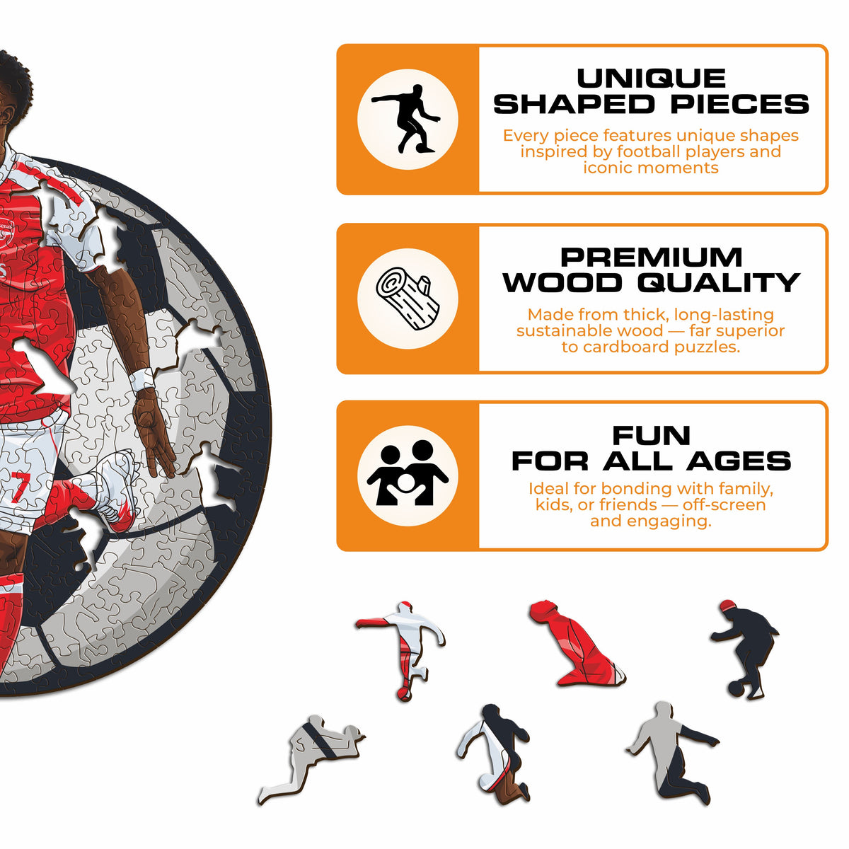 Bukayo Saka Wooden Puzzle