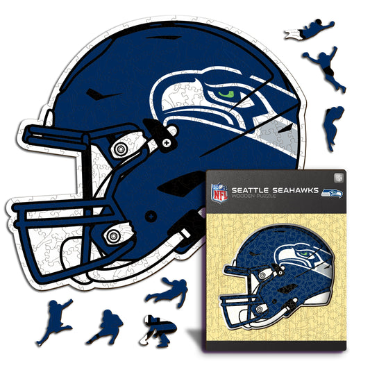 Seattle Seahawks™ Helmet - Wooden Puzzle
