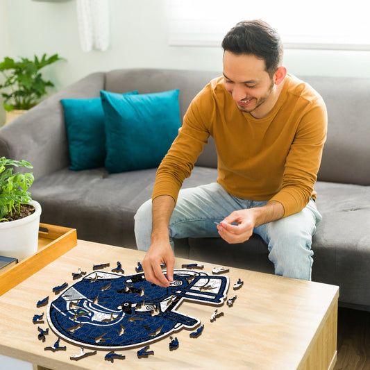 Seattle Seahawks™ Helmet - Wooden Puzzle