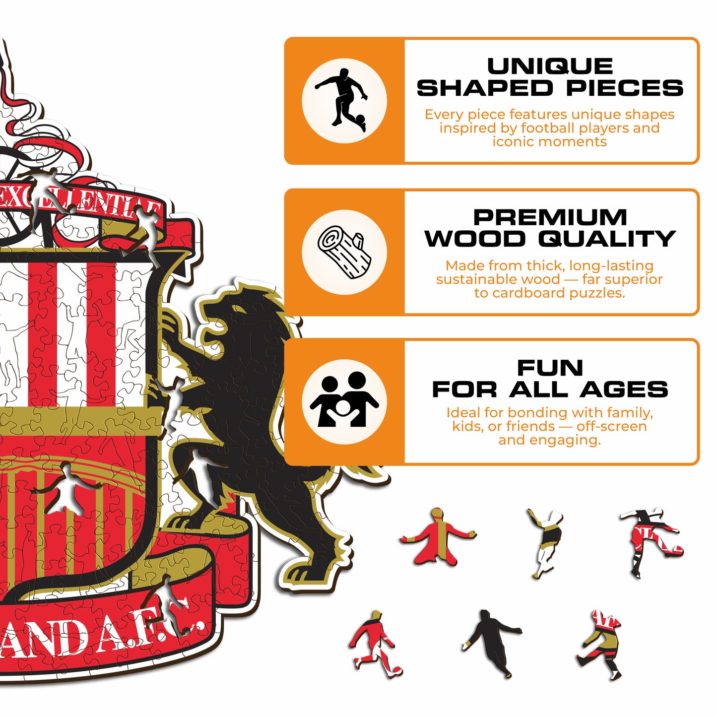 Sunderland AFC® Crest - Wooden Puzzle