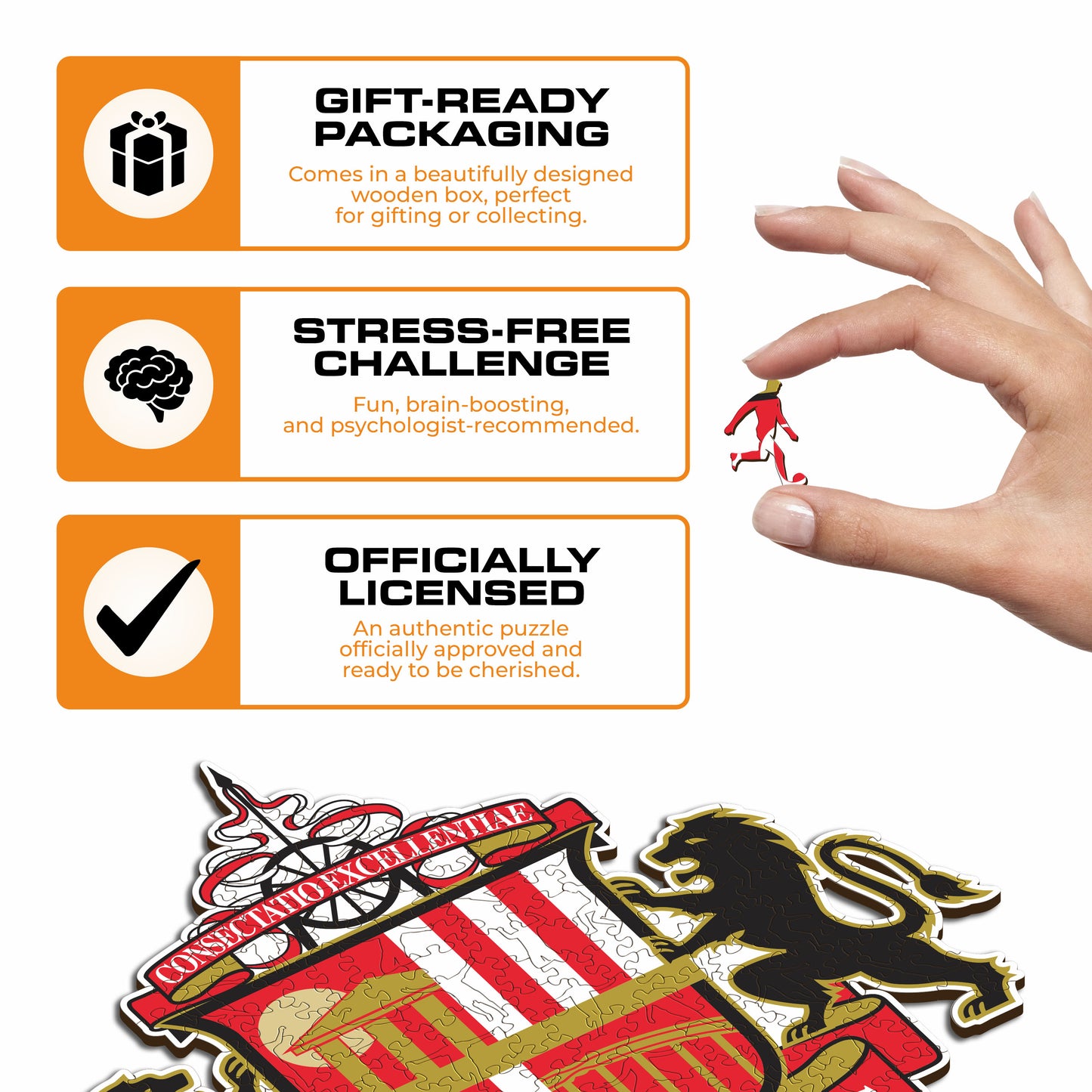 Sunderland AFC® Crest - Wooden Puzzle
