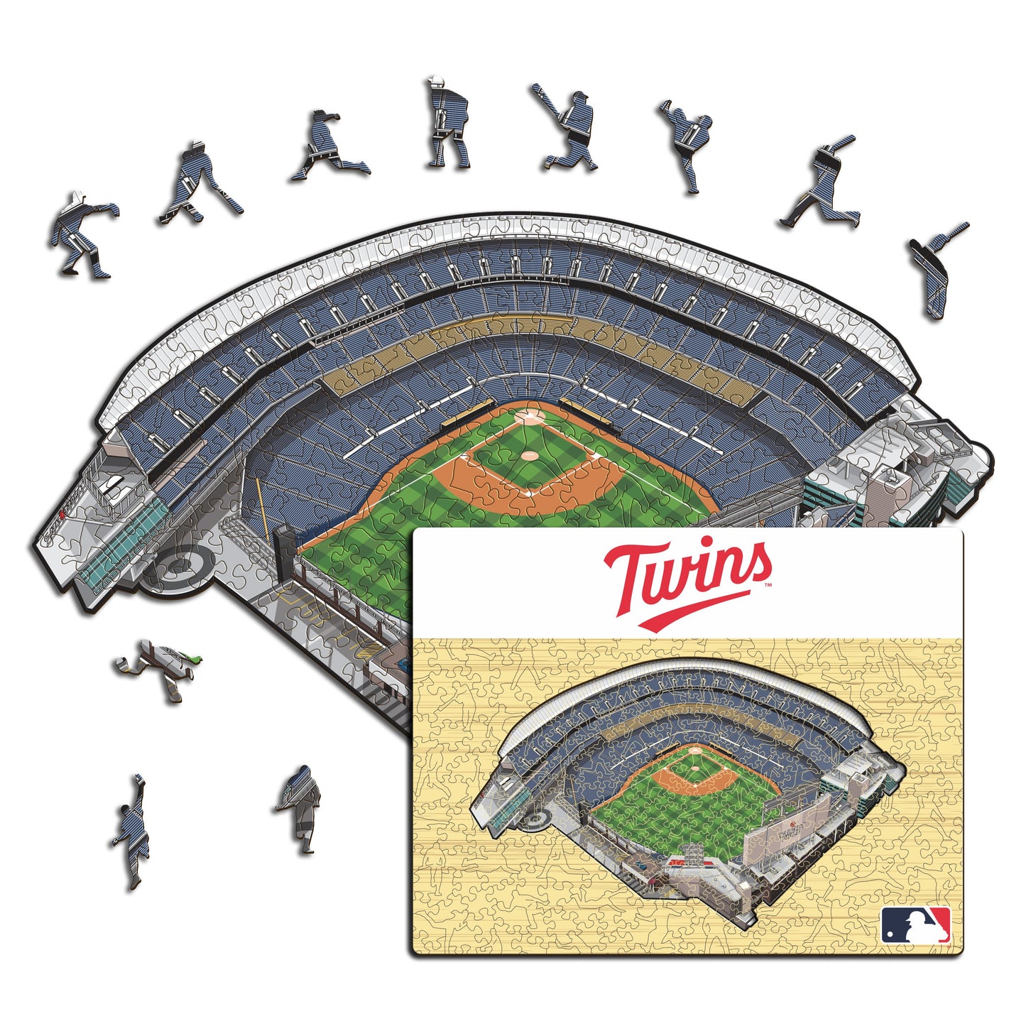 Minnesota Twins™ Target Field Wooden Puzzle