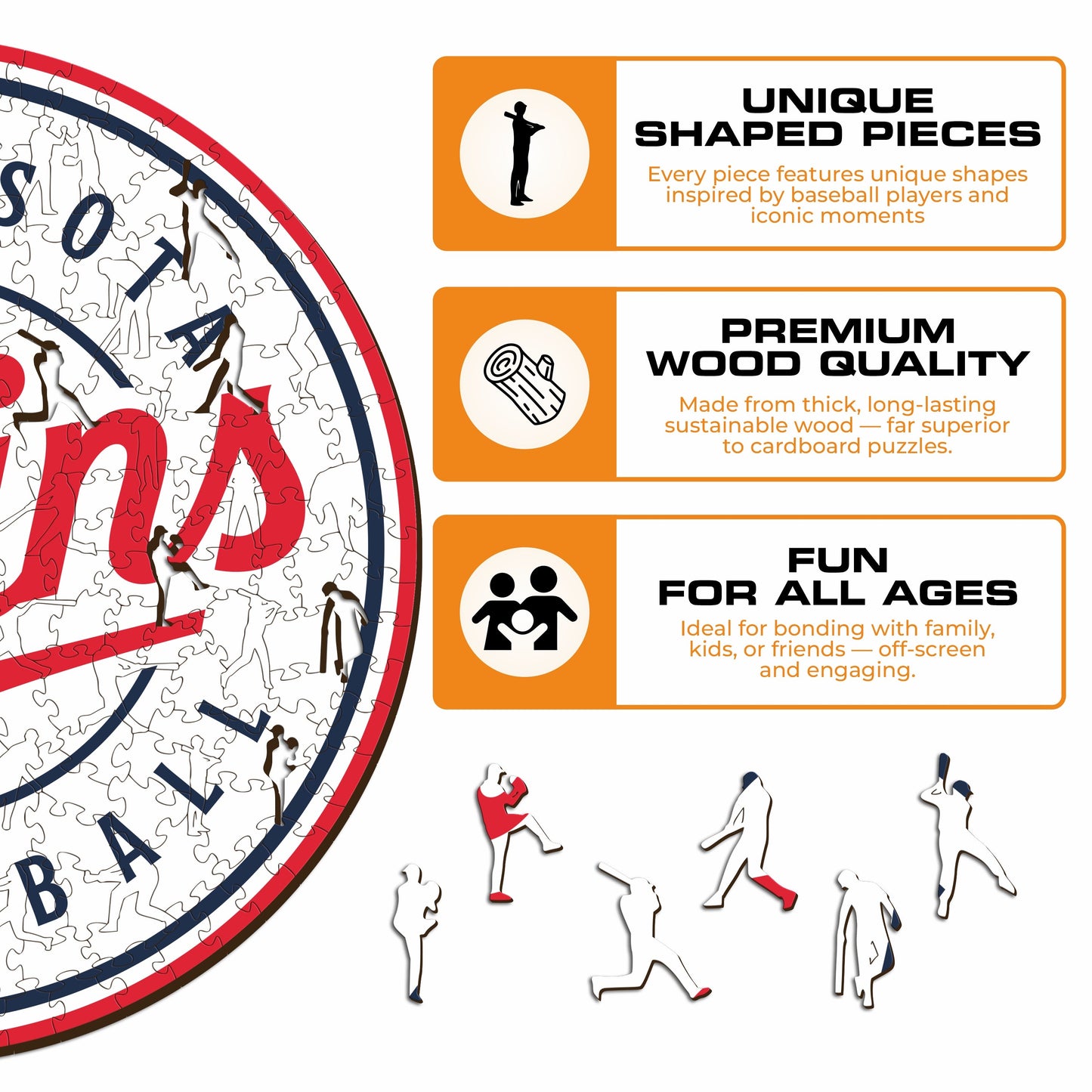 Minnesota Twins™ - Wooden Puzzle