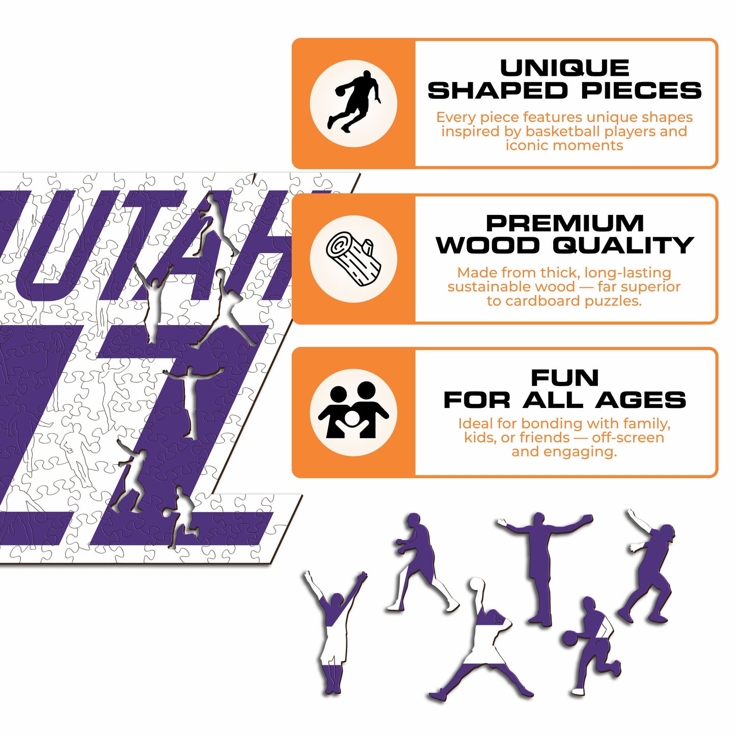Utah Jazz™ - Wooden Puzzle