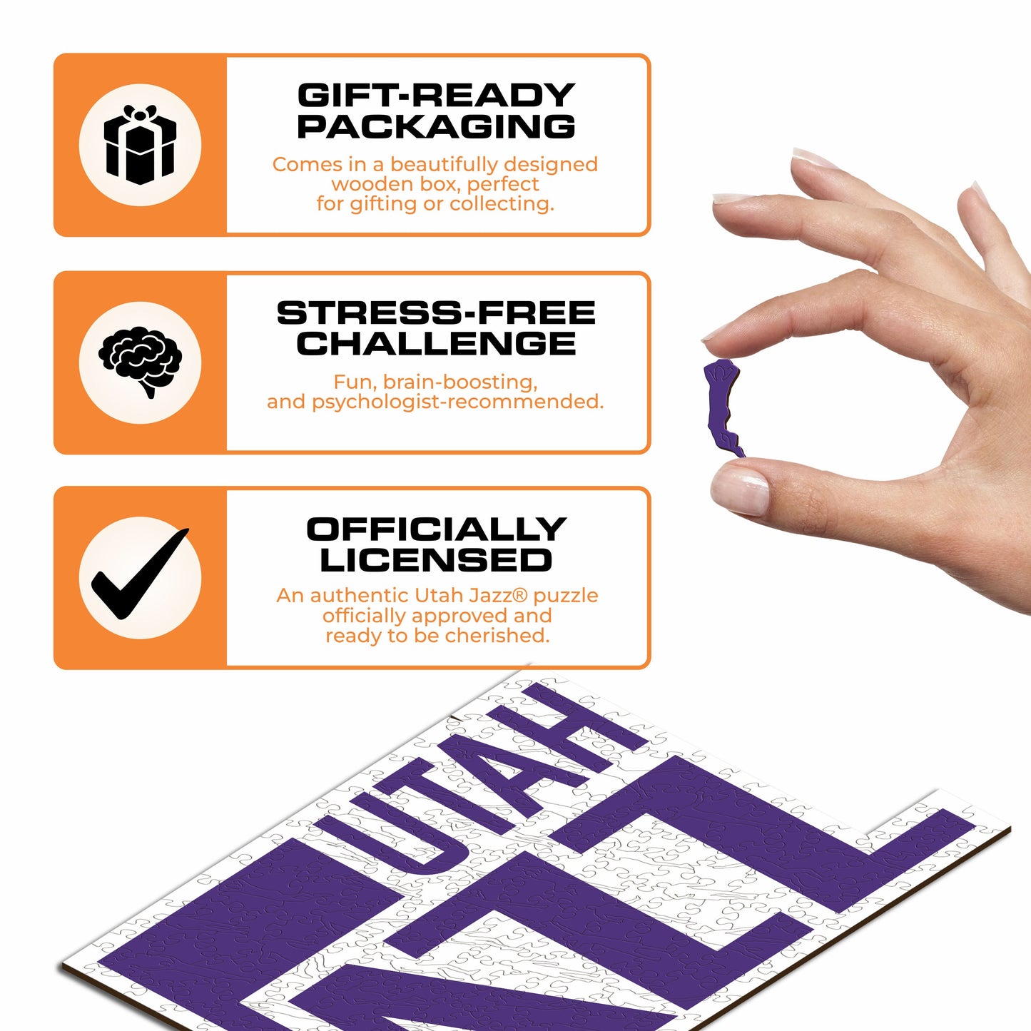 Utah Jazz™ - Wooden Puzzle