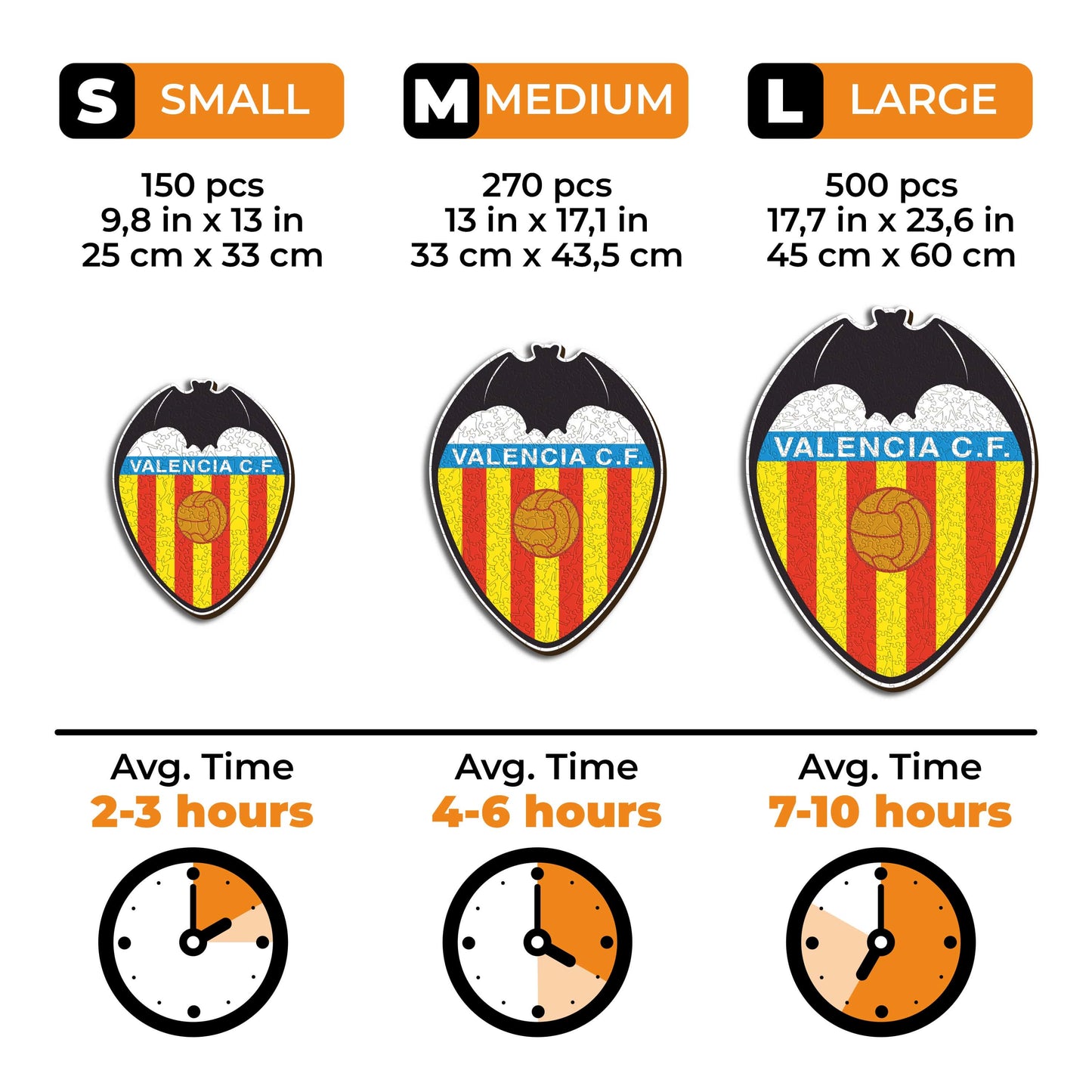 Valencia CF® Crest - Wooden Puzzle
