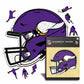 Minnesota Vikings™ Helmet - Wooden Puzzle