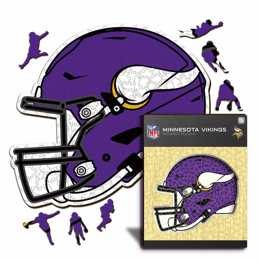 Minnesota Vikings™ Helmet - Wooden Puzzle