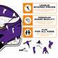 Minnesota Vikings™ Helmet - Wooden Puzzle