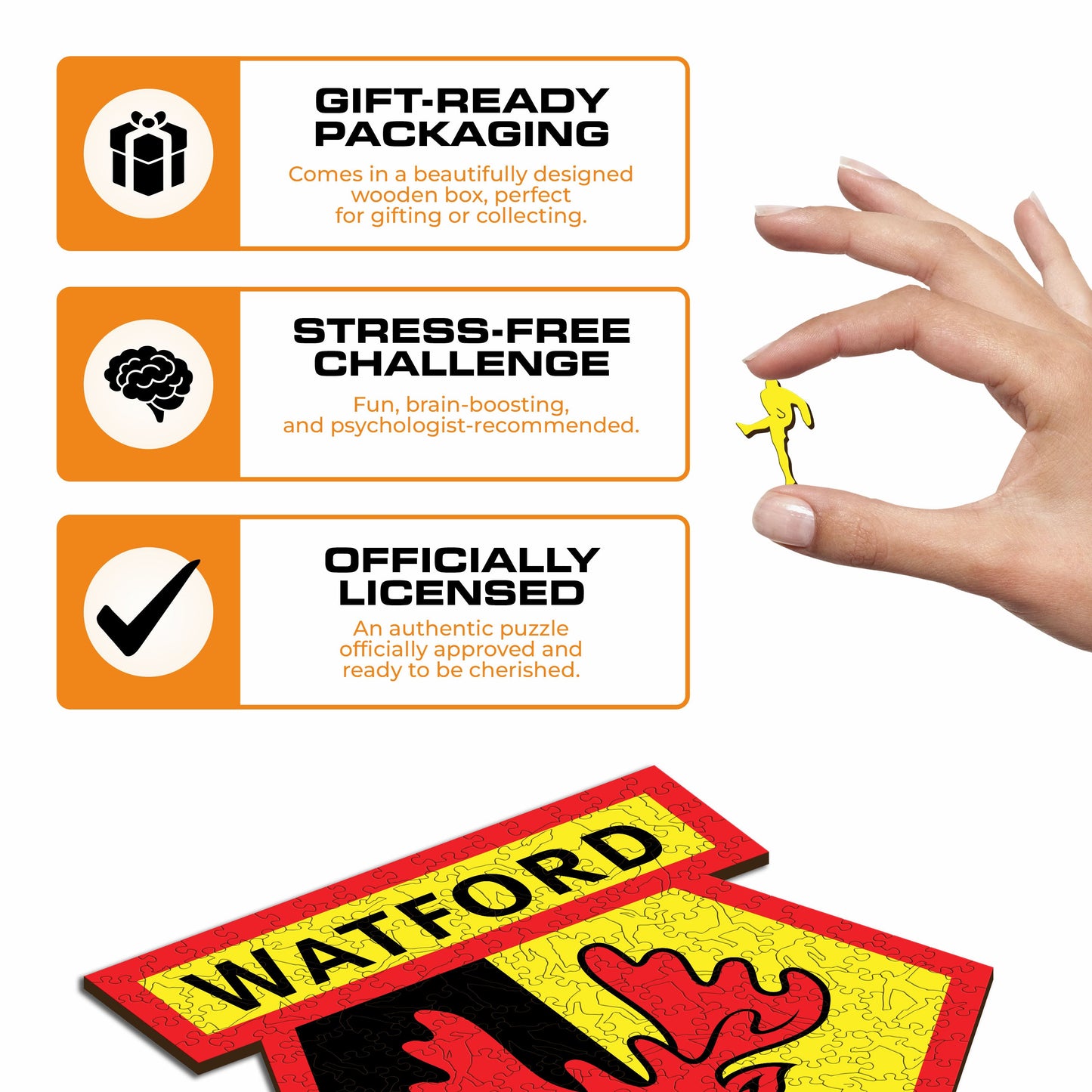 Watford FC® Logo - Wooden Puzzle