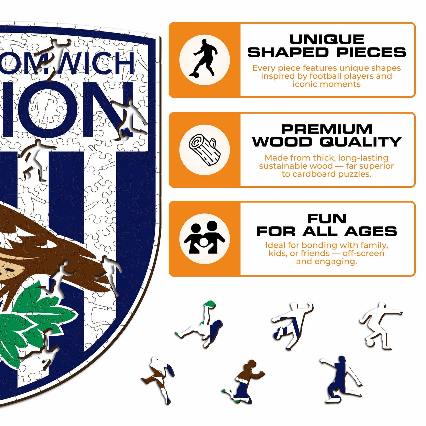 West Bromwich Albion FC® Logo - Wooden Puzzle