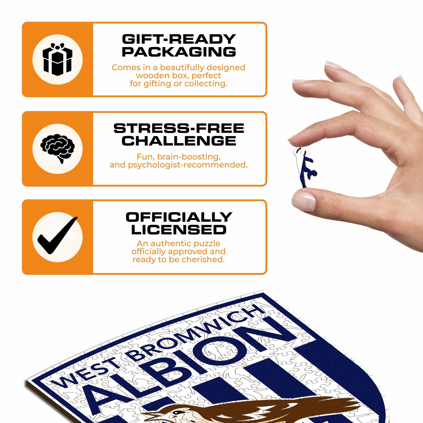 West Bromwich Albion FC® Logo - Wooden Puzzle