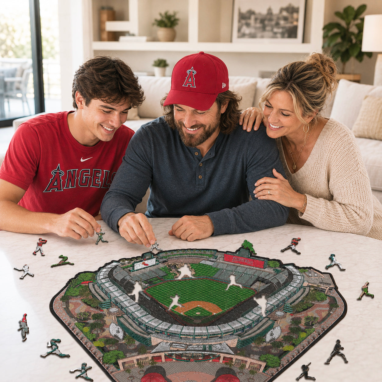 Los Angeles Dodgers™ Angel Stadium Wooden Puzzle