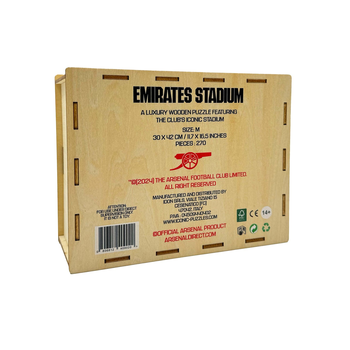 Arsenal FC® Emirates Stadium - Wooden Puzzle