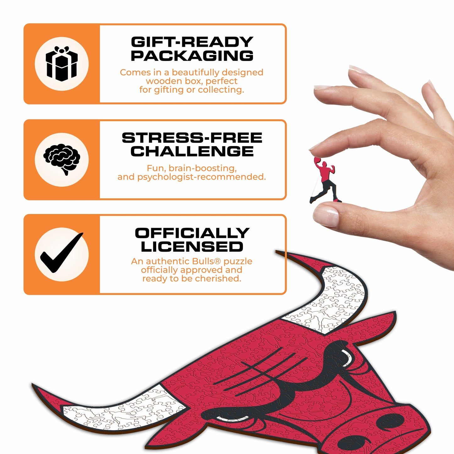Chicago Bulls™ - Wooden Puzzle