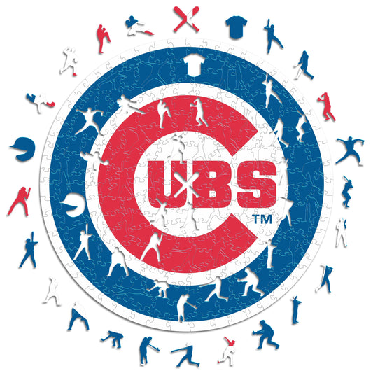 Chicago Cubs™ Crest - Wooden Puzzle