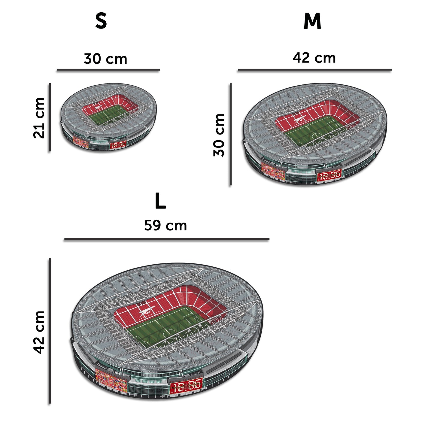 Arsenal FC® Emirates Stadium - Wooden Puzzle