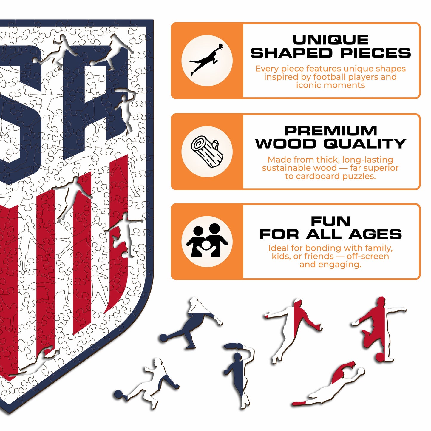 USMNT® Crest - Wooden Puzzle