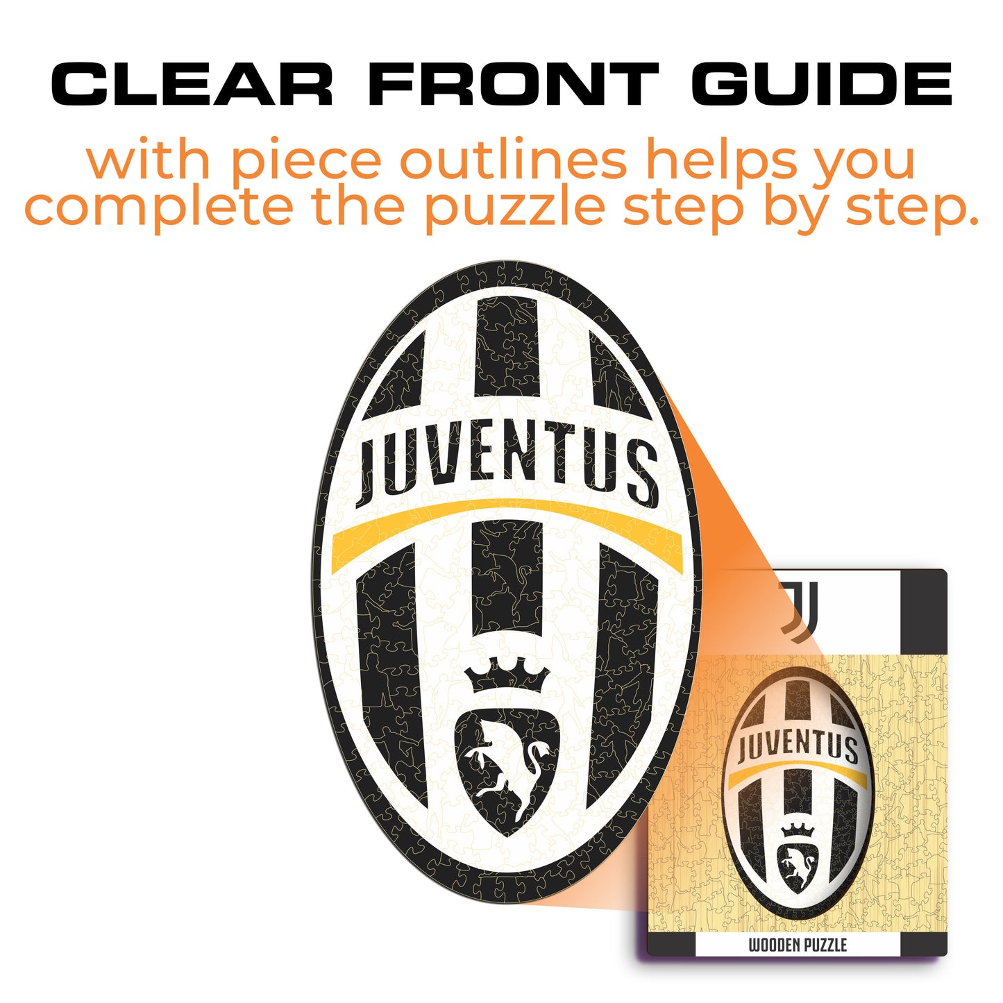 Juventus FC® Retro Crest - Wooden Puzzle