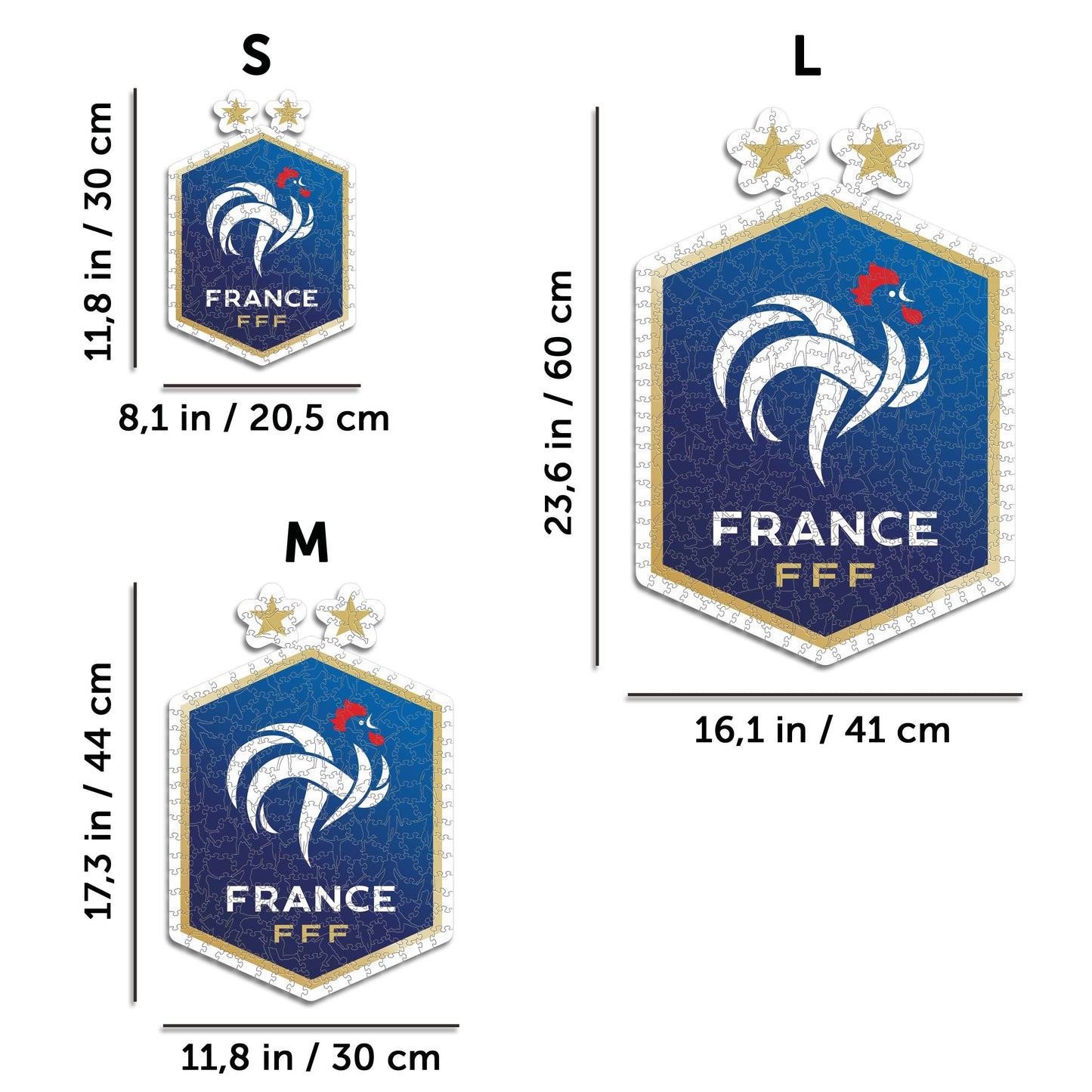 France National Team® Crest - Wooden Puzzle