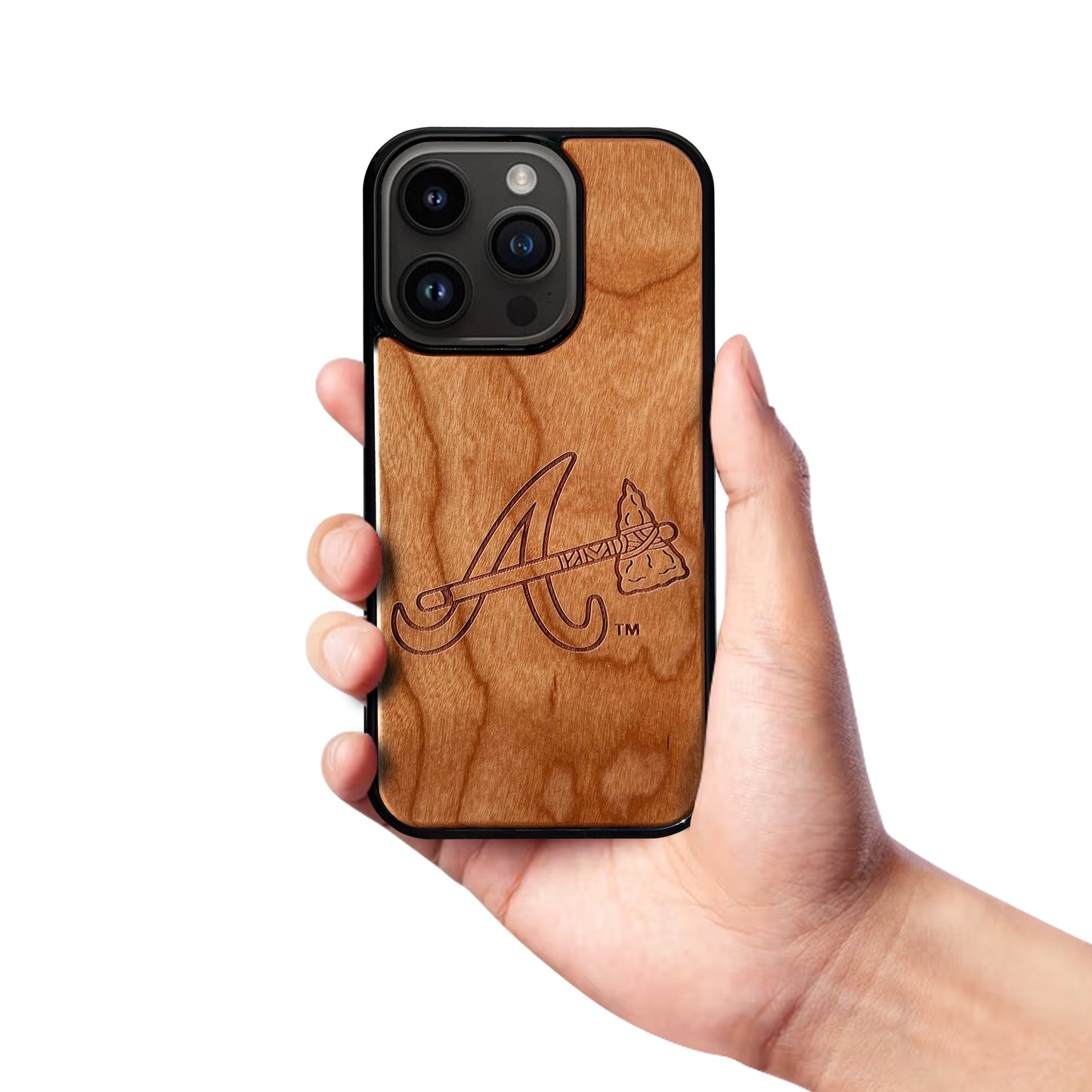 Atlanta Braves® Crest - Wooden Phone Case