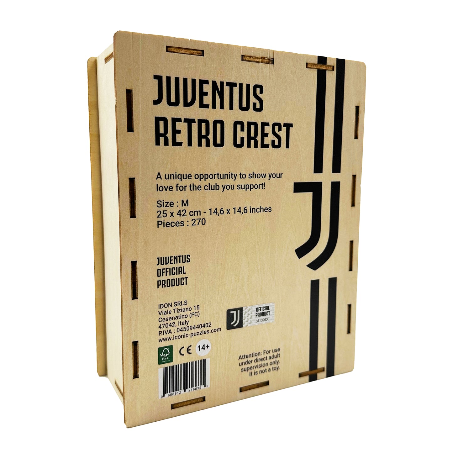 Juventus FC® Retro Crest - Wooden Puzzle