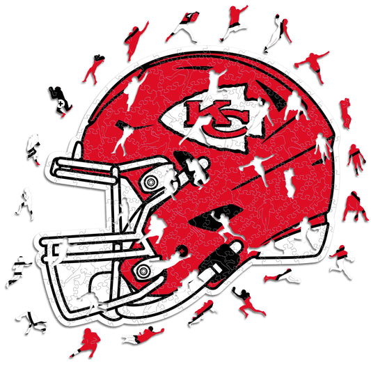Kansas City Chiefs™ Helmet - Wooden Puzzle