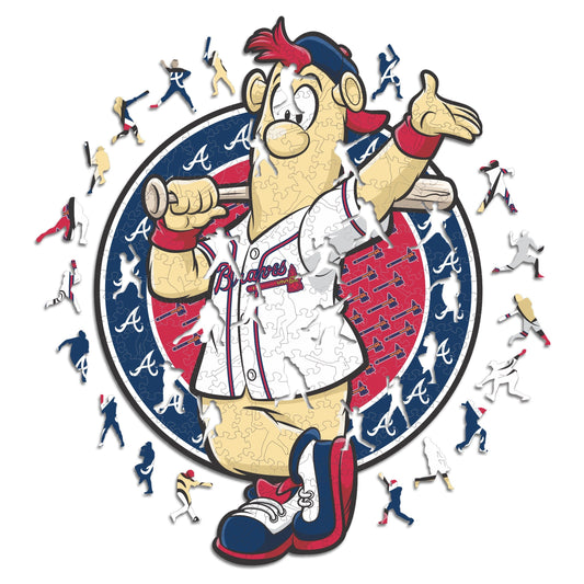 Atlanta Braves™ Mascot - Wooden Puzzle