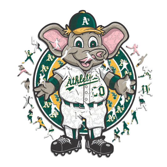 Oakland Athletics™ Mascot - Wooden Puzzle